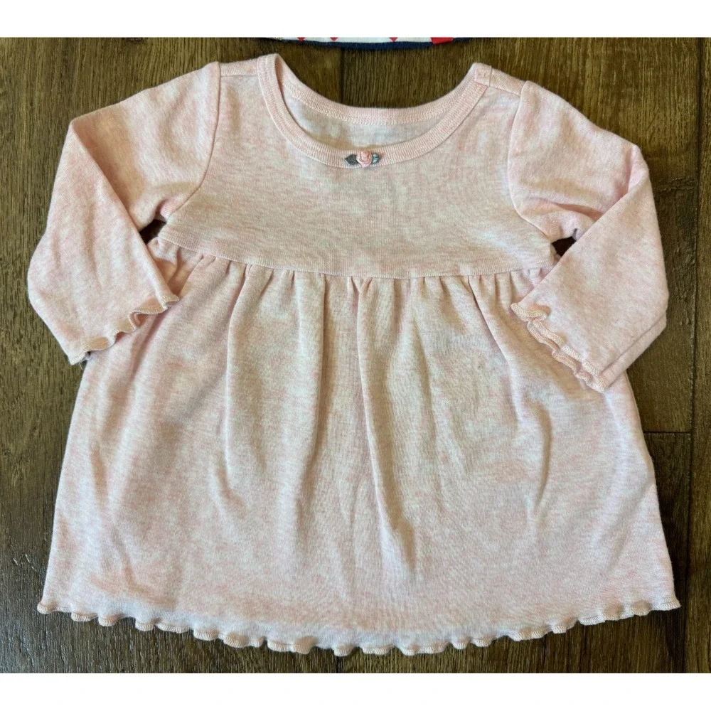 Carters Baby Girl‎ Clothes Lot 3 Months Dresses Outfits Fall Long Sleeved Hearts